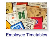 Original Employee Timetables For sale