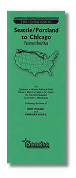 Seattle/Portland to Chicago Passenger Route Map