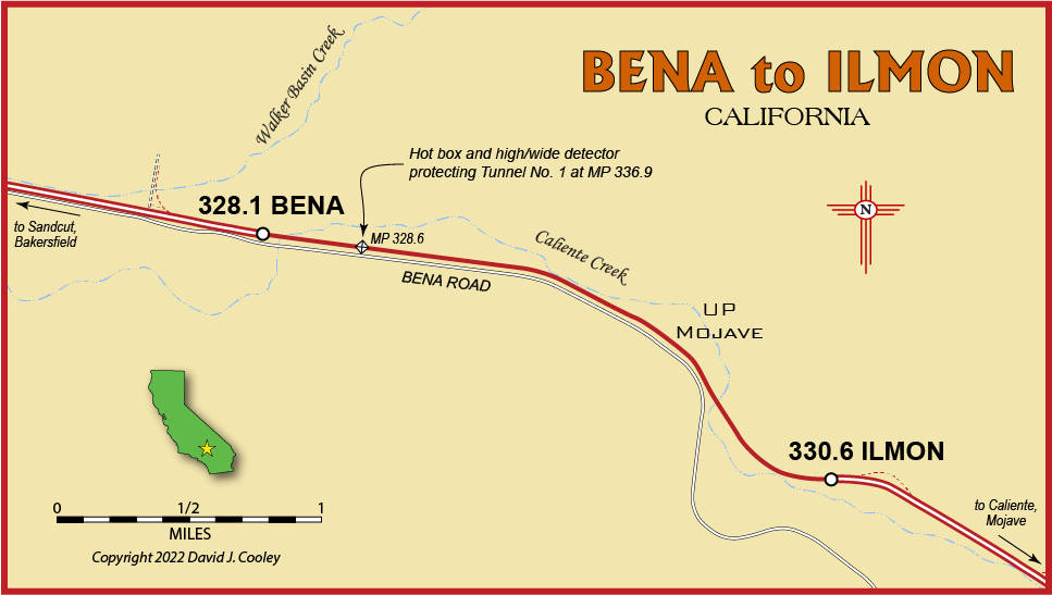 Map of Bena, CA