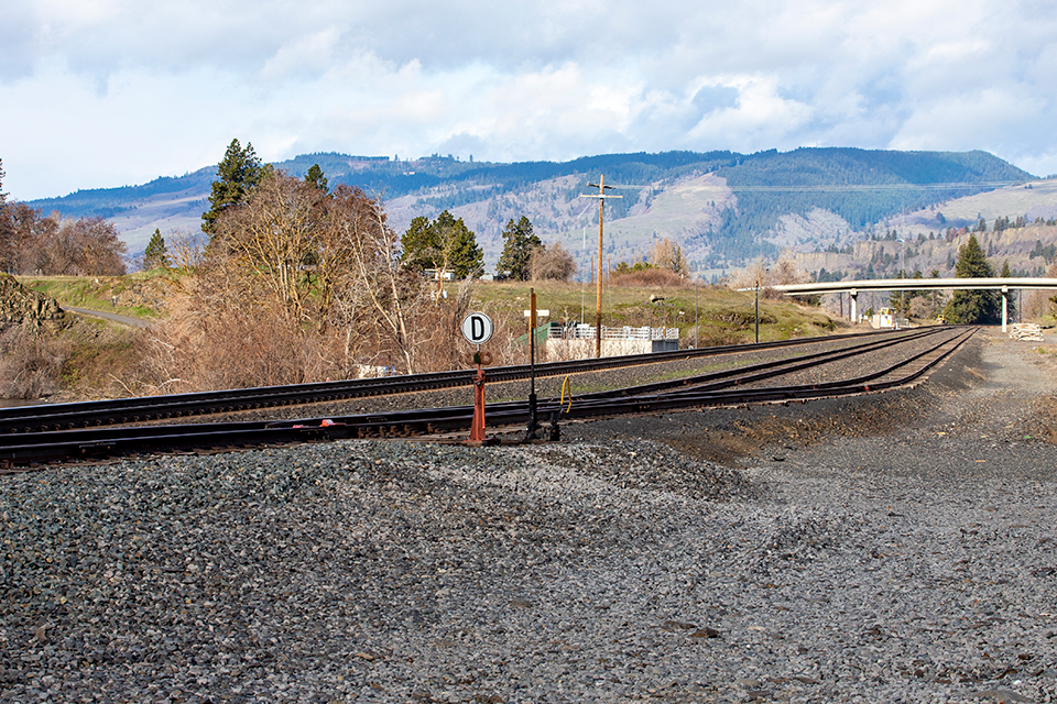 East end of town of Lyle, WA, looking west