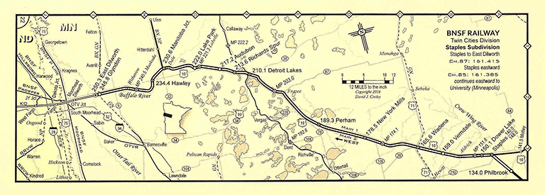 Sample of Minnesota Railroad Map