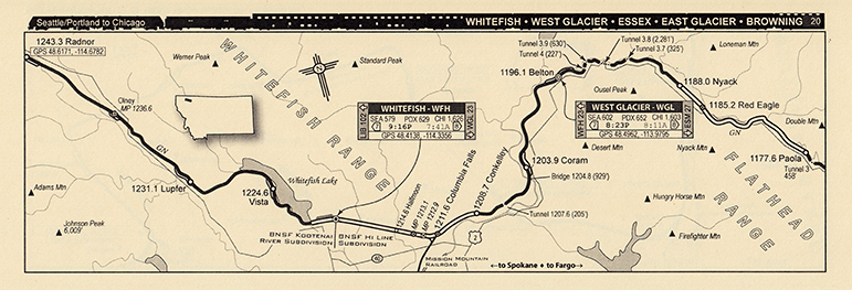 Sample of Seattle-Portland to Chicago Route Map