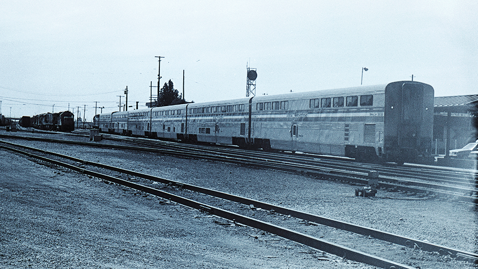 Amtrak at the station.