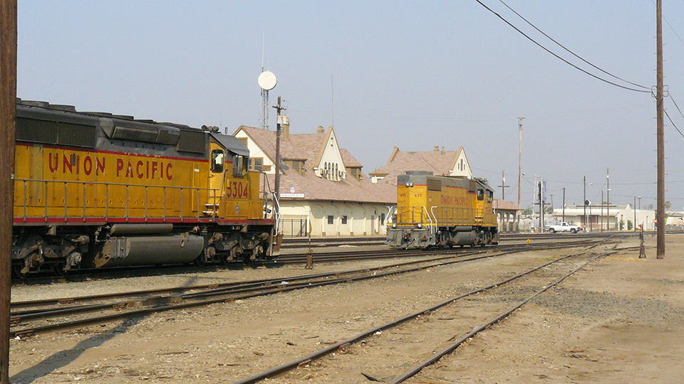 UP locos and depot