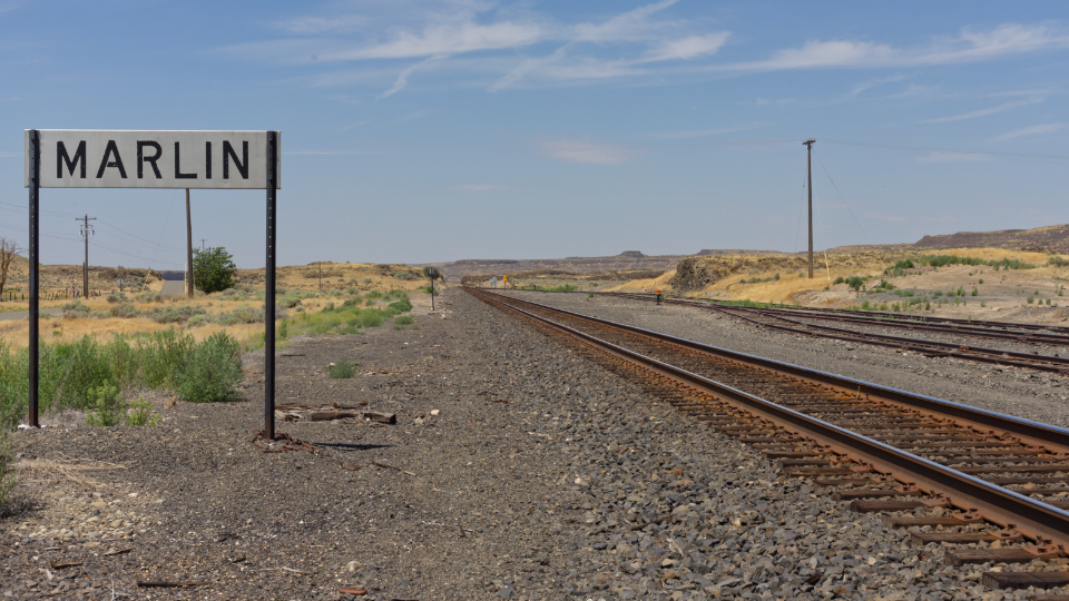 Marlin, WA (BNSF) looking west